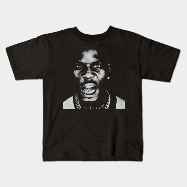 DMX BLACK WHITE Kids T-Shirt by delpionedan